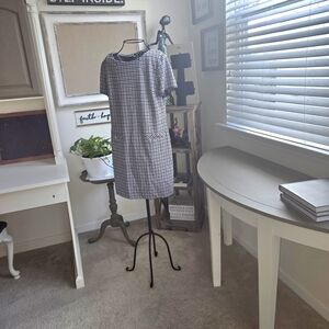 Tommy Hilfiger Black and White Check Shift Dress